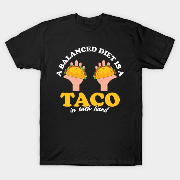 Taco Diet Mexican Culture Taco Crew Taco Squad T-Shirt by Print-Dinner